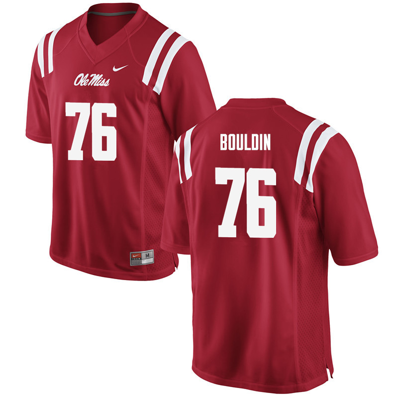 Daronte Bouldin Ole Miss Rebels NCAA Men's Red #76 Stitched Limited College Football Jersey ZPB5058QM